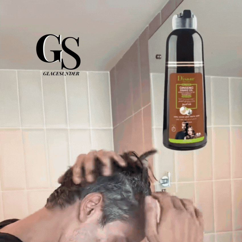 LunaGlow® Shampoo anticanas Castaño Claro - Negro - Castaño Oscuro